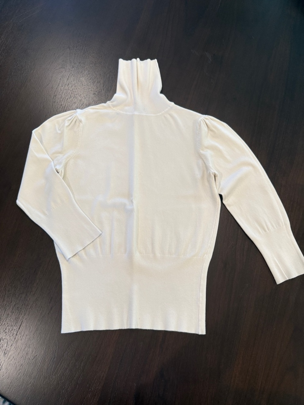 Women's Cream Turtleneck Sweater